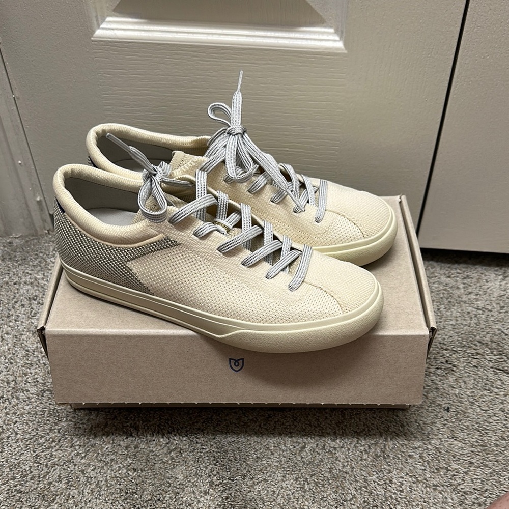 Rothy’s The Lace Up Diamond Twill Sneakers